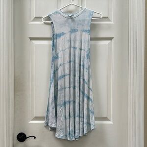 Nordstrom Blue/White Tie Dye Dress XL 14/16